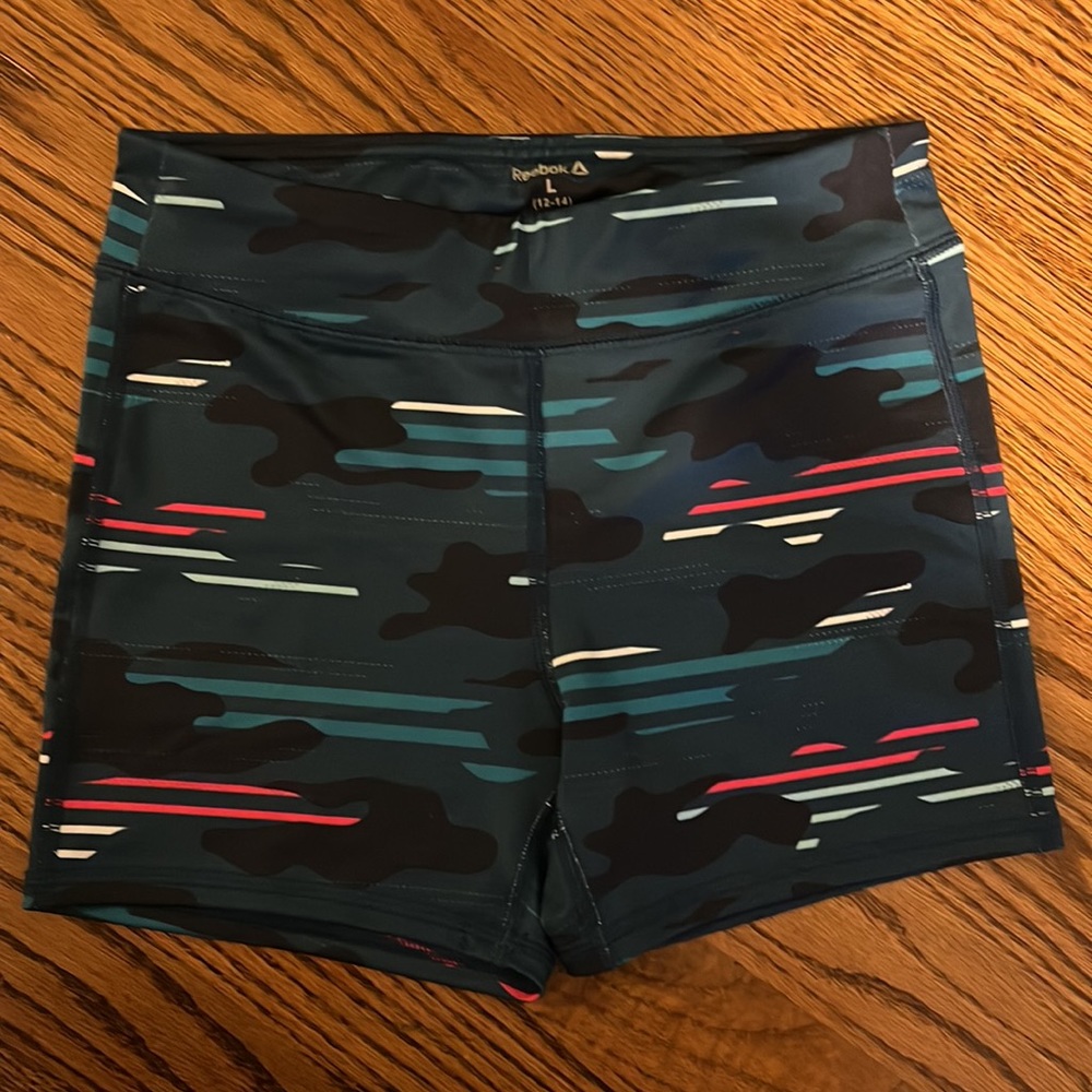 Reebok spandex shorts youth large